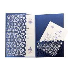 Business Invitation Card Marriage Invitations Navy Blue Card Customization